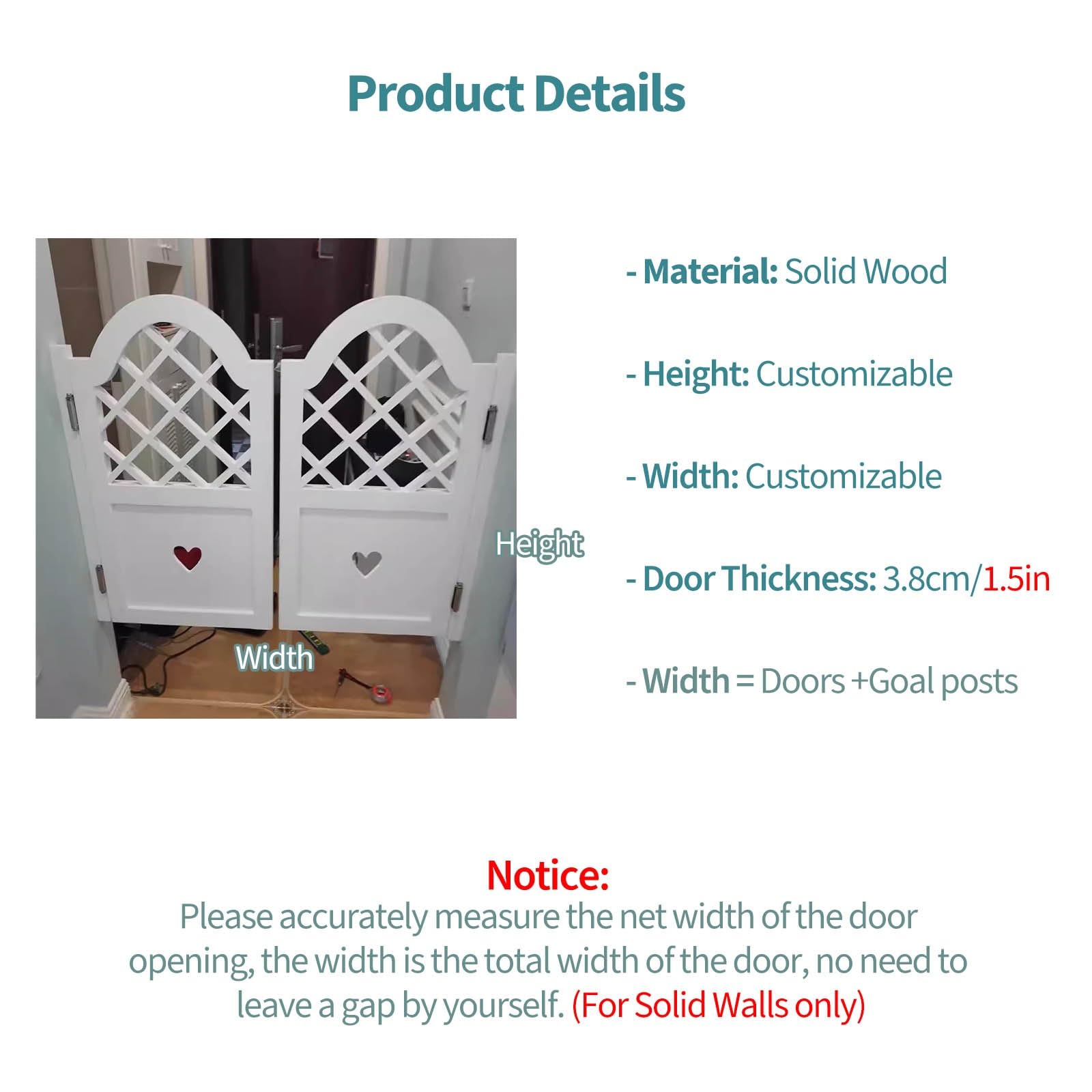 JYHHCYS Automatic Closing Doors - Arched Top Cafe Door with Stainless Steel Hinges, 20 30 40 50 60in Width - Solid Wood Modern Minimalist Bar Half Waist Door Customizable(Blue,60x36in(152x90cm))