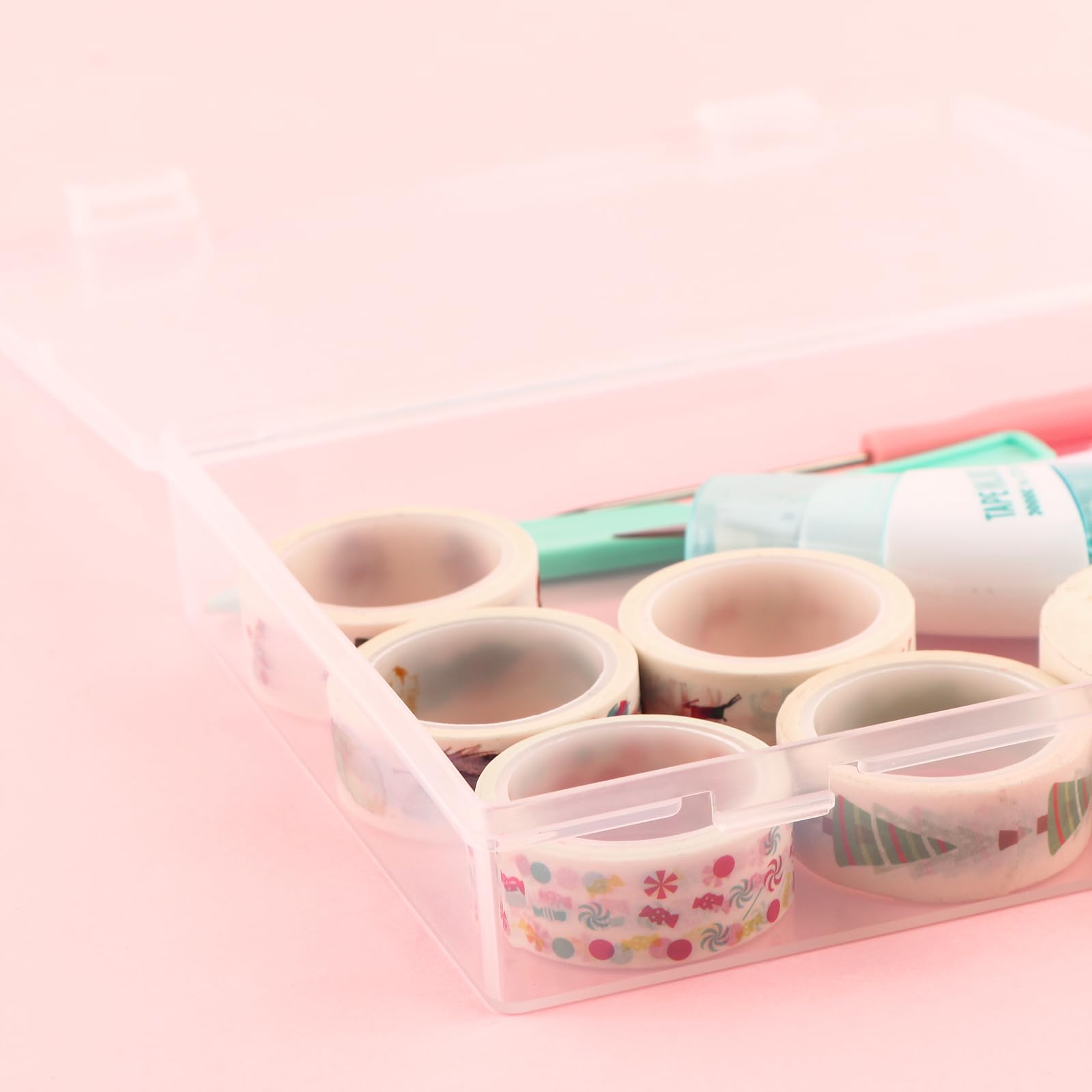 5 Scatoline Portagioie In Plastica Trasparente – Mini Contenitori Quadrati Con Coperchio Per Gioielli, Accessori, Piccoli Oggetti E Fai Da Te