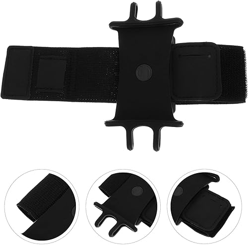 Miniatura 3 de Homoyoyo Pulsera giratoria de silicona para teléfono móvil, para deportes al aire libre, para correr, trotar, ciclismo, gimnasio, antebrazo, soporte