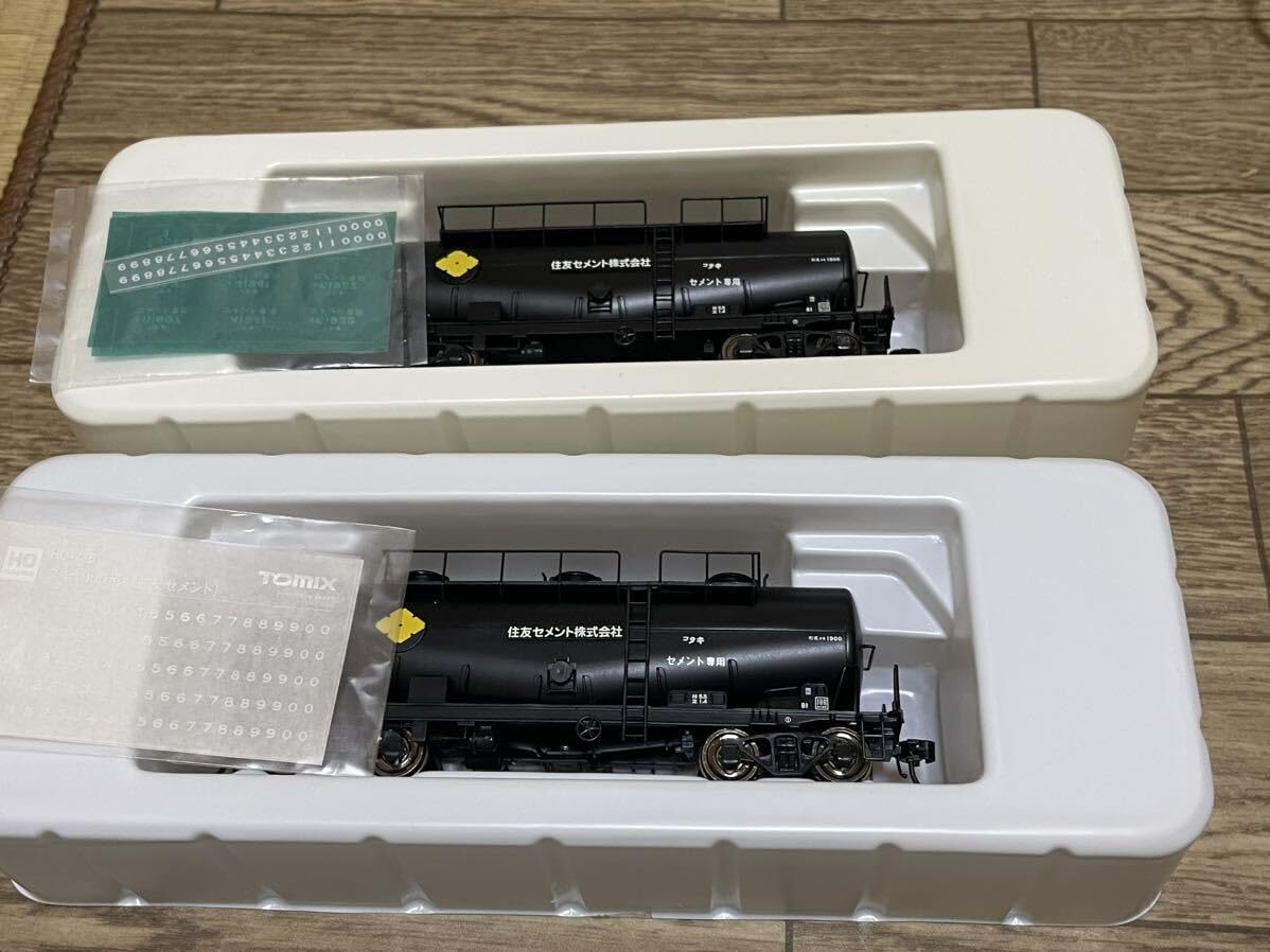 Amazon.co.jp: TX プラ製HO タキ1900形(住友セメント) 完成品 2両