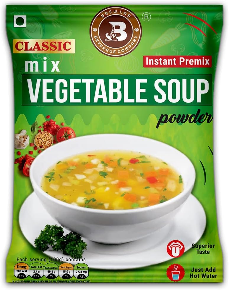 Healthy & Tasty Classic Mix Vegetable Soup Powder | Suitable For Vending Machines | Quick and Easy Preparation | (1Kg)