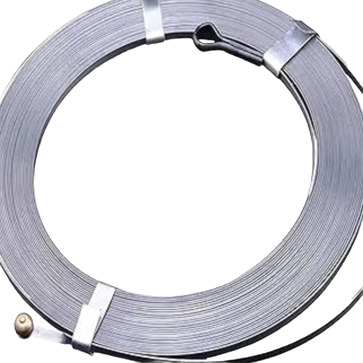 10 Meter GI Wire Puller Spring | Galvanized Iron Cable Pulling Wire for Electrical Conduit Wiring | Flexible Fish Tape Wire Pulling Tool for Electricians 2