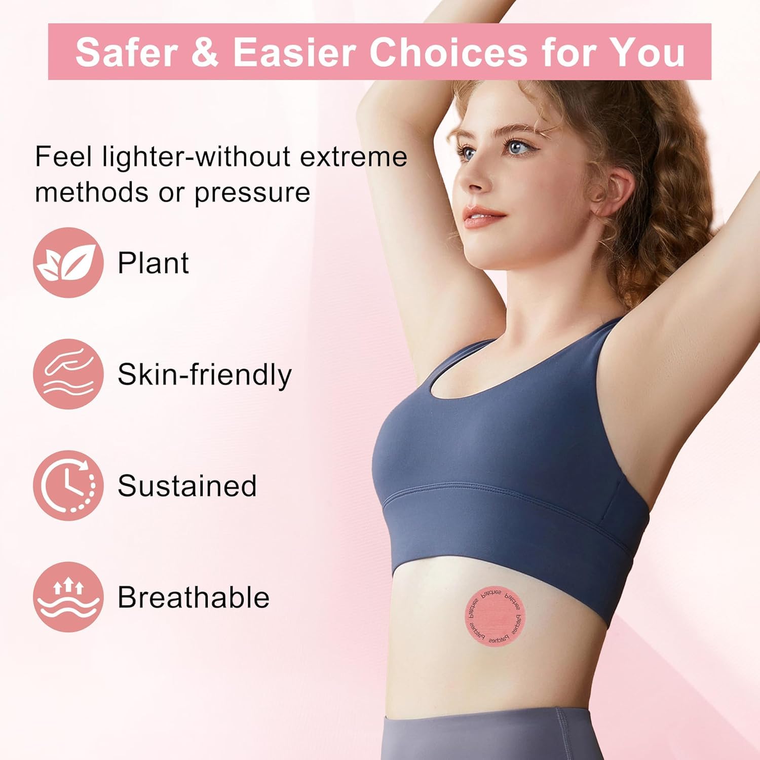 Cerotti Dimagranti Patch, Cerotti Efficaci l’Equilibrio del Metabolismo, Cerotto Ultra Pancia e Vita, Discreti e Delicati Sulla Pelle, per Uomini e Donne (60 Pezzi)