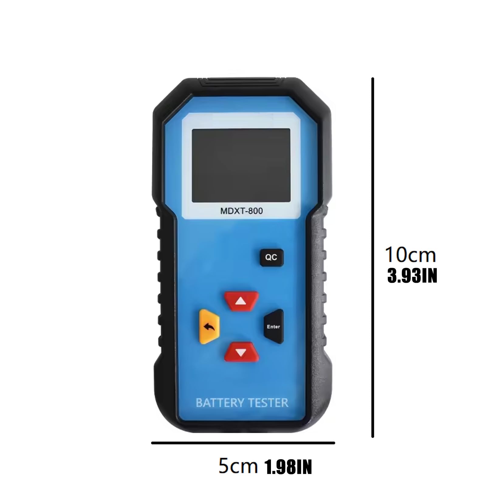 Herramienta de diagnóstico de batería de vehículo de precisión con pantalla LCD, resistencia de capacidad en 10 segundos para baterías de litio, probador preciso de voltajes de batería