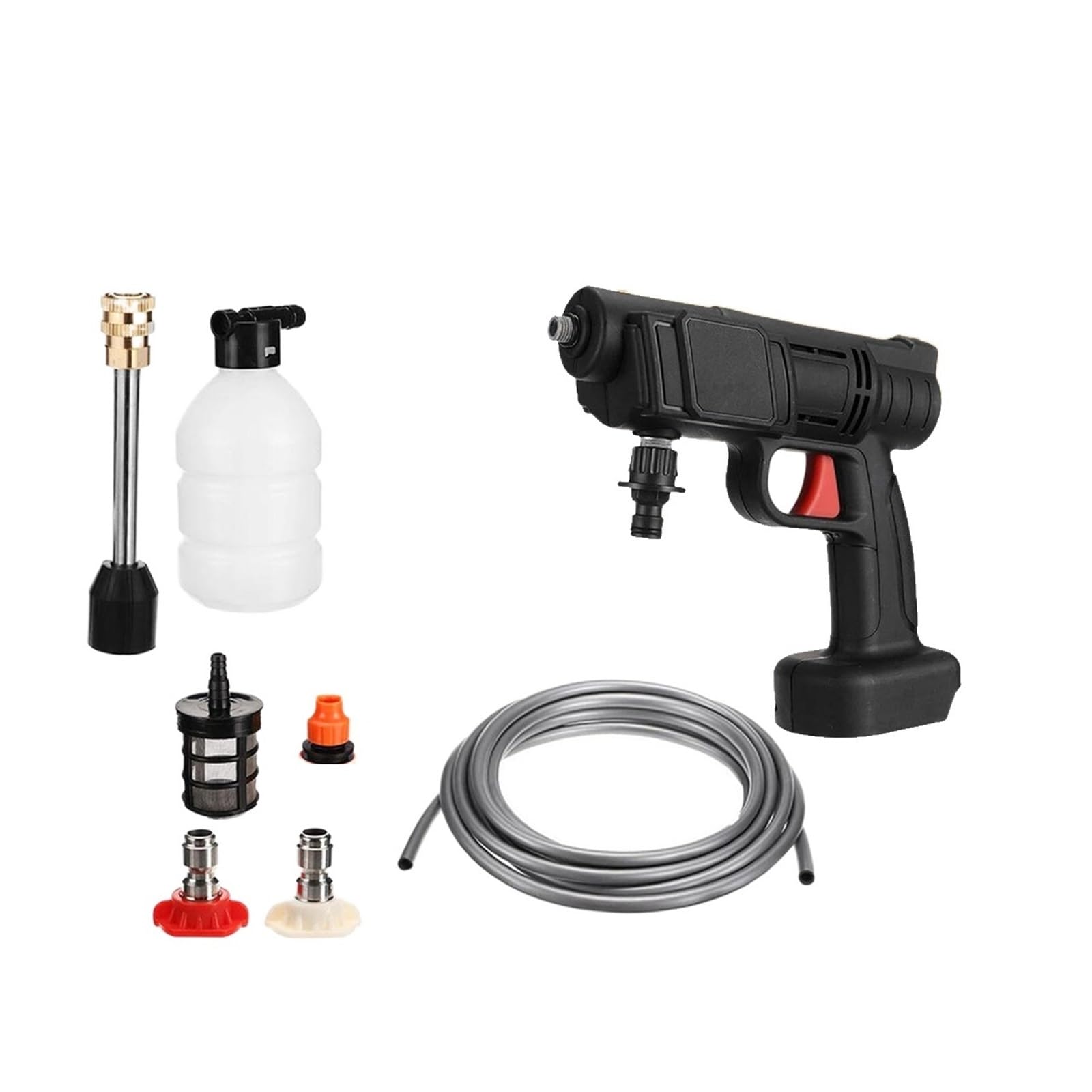 Limpiador De Alta Presión Inalámbrico 30BAR, Pistola Agua Pulverizada, Máquina Limpieza A For Lavado Coches, Dispositivo Automático por Pulverización Potente Chorro A PresióN