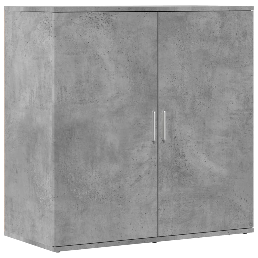 ShGaxin Kredens szary betonowy 79 x 38 x 80 cm materiał drewnopochodny, komoda do sypialni, komody i kredensy, szafka do salonu, komody na korytarz, meble pokojowe - 840516