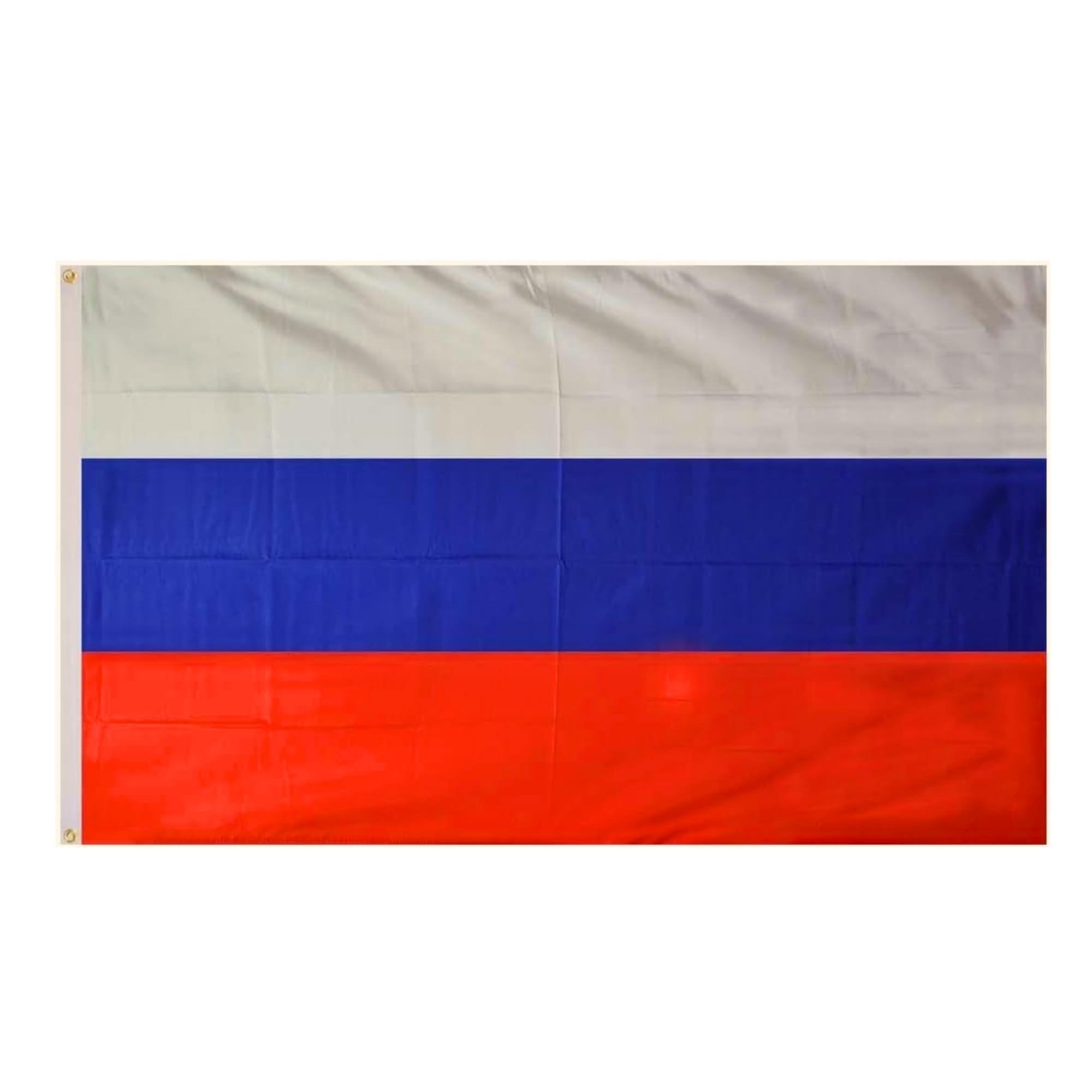 Russia Flag 5ft x 3ft with Brass Eyelets – Polyester Russian Flag Banner for Sports Events, Home Display, Home & Garden Display — image 1