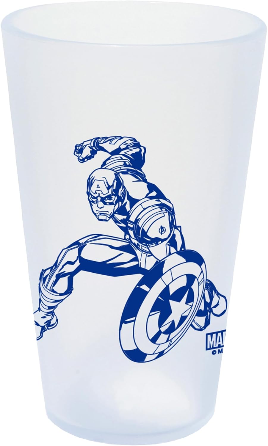 WinCraft 16 oz Silicone Pint Glass Marvel Captain America