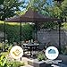 Yescom 10x10Ft Gazebo Top Replacement for Beach Cabanas for 1 Tier Outdoor Canopy Cover Patio Garden Yard Party Coffee Liqueur
