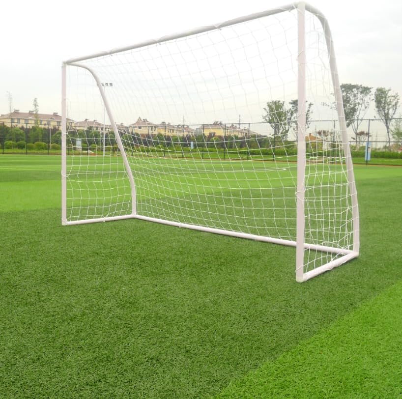 Soccer Goal 8Ft x 6Ft Portable Soccer Nets, Waterproof Outdoor Training Football Goals, Design for Backyard Practice and Fun for Teens & Adults, Easy to Assemble PVC Frame