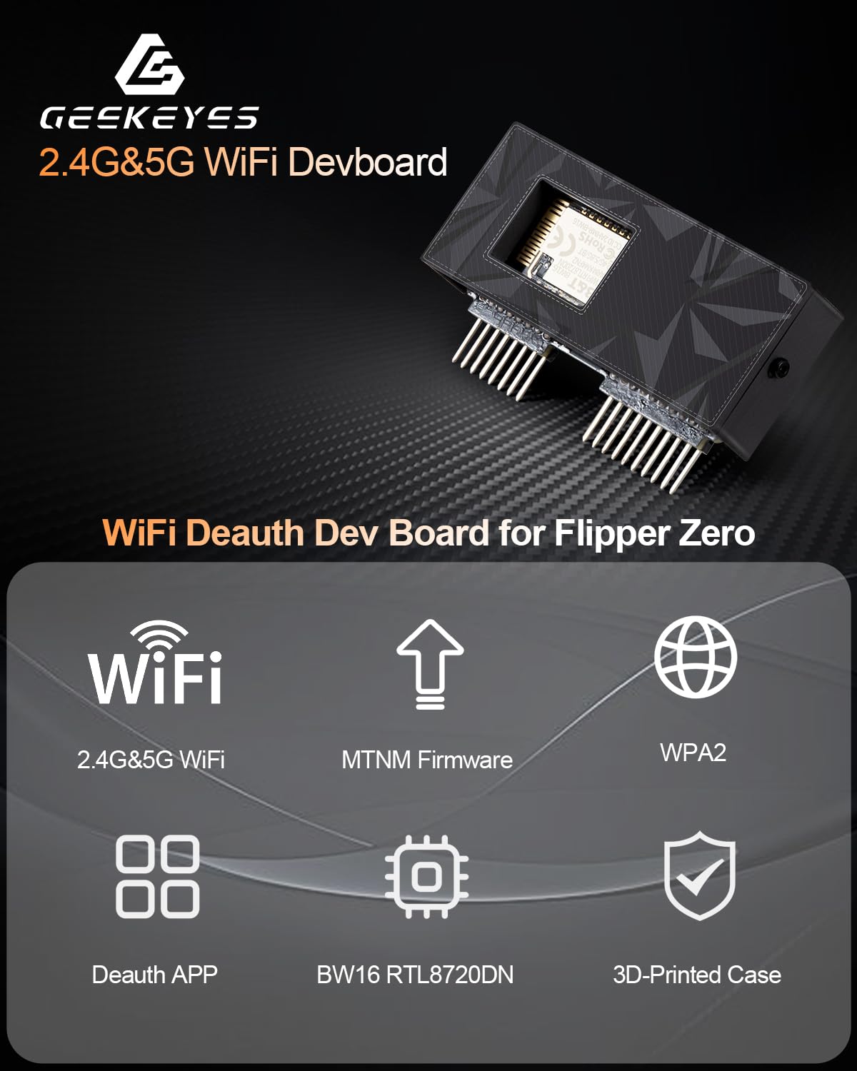 Amazon.com: GEEKEYES WiFi Devboard 2.4G&5G Dual-Band WiFi