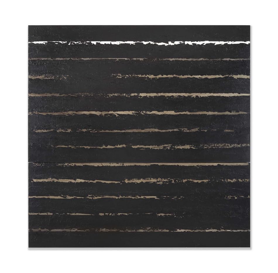 Affiche Pierre Soulages Sans Titre 60x60 cm peinture sur toile marron pour art mural esthétique
