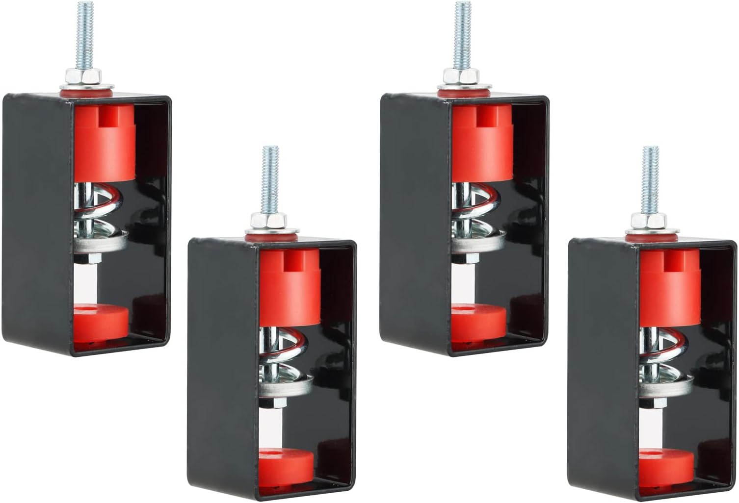 MAOPINER 4Pack Ceiling Vibration Damping Mounts, Spring Vibration Isolator for Soundproof and Shockproof for A/C Air Handler Bedroom Theater Studio, 110 Lb Capacity, 1.20" Deflection