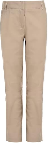 Nautica Pantalones ajustados de sarga para niñas pequeñas, material elástico cómodo, resistente a las arrugas y a la decoloración