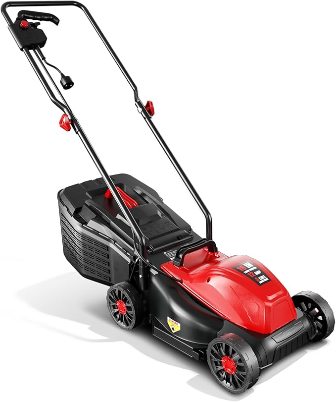 Baotree Electric Lawn Mower 16-Inch 12AMP: Lightweight and Efficient