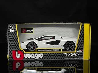 Lot De 2 Miniatures Burago 1/24 : Ford Mustang Et Lamborghini Countach – Sans Boîte