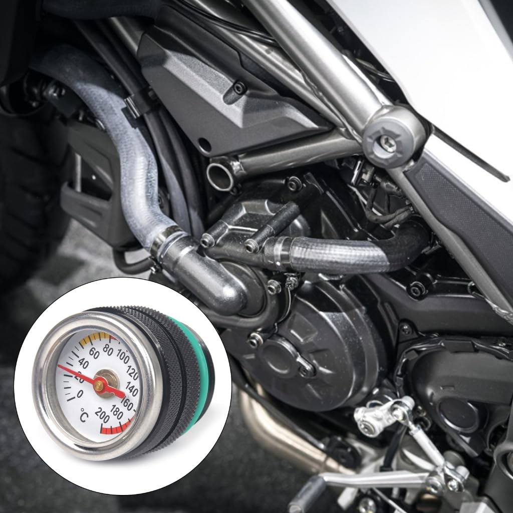 1.4'' Oil Tank Plug Cap Dipstick With Temperature Gauge