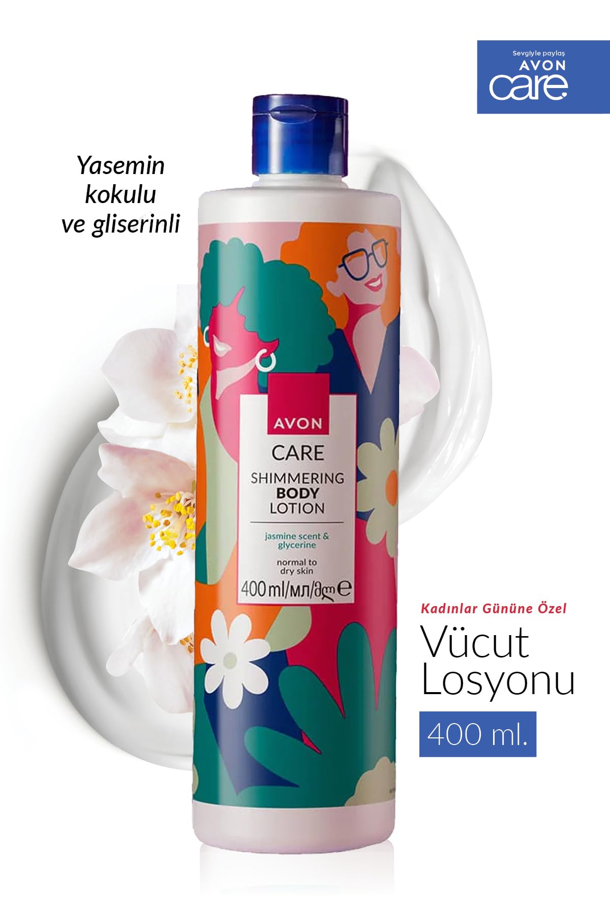 Avon Care Shimmering Gliserin İçeren Yasemin Kokulu Krem Paketi