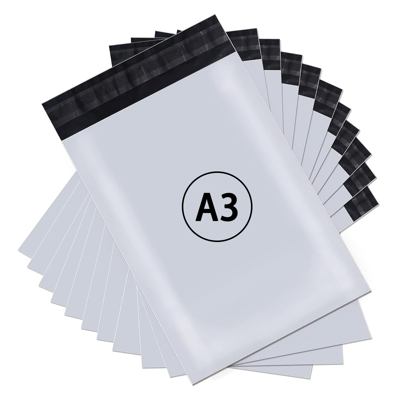 Amazon | 【A3サイズ/40枚】宅配ビニール袋 特大 幅34×長さ46＋