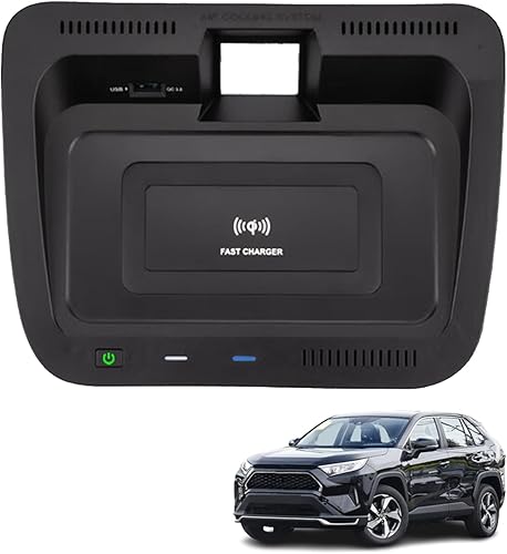 Nuevo cargador inalámbrico de coche para Toyota RAV4Wildlander (2020-2023), todos los modelos, almohadilla de carga inalámbrica rápida de 15 W,