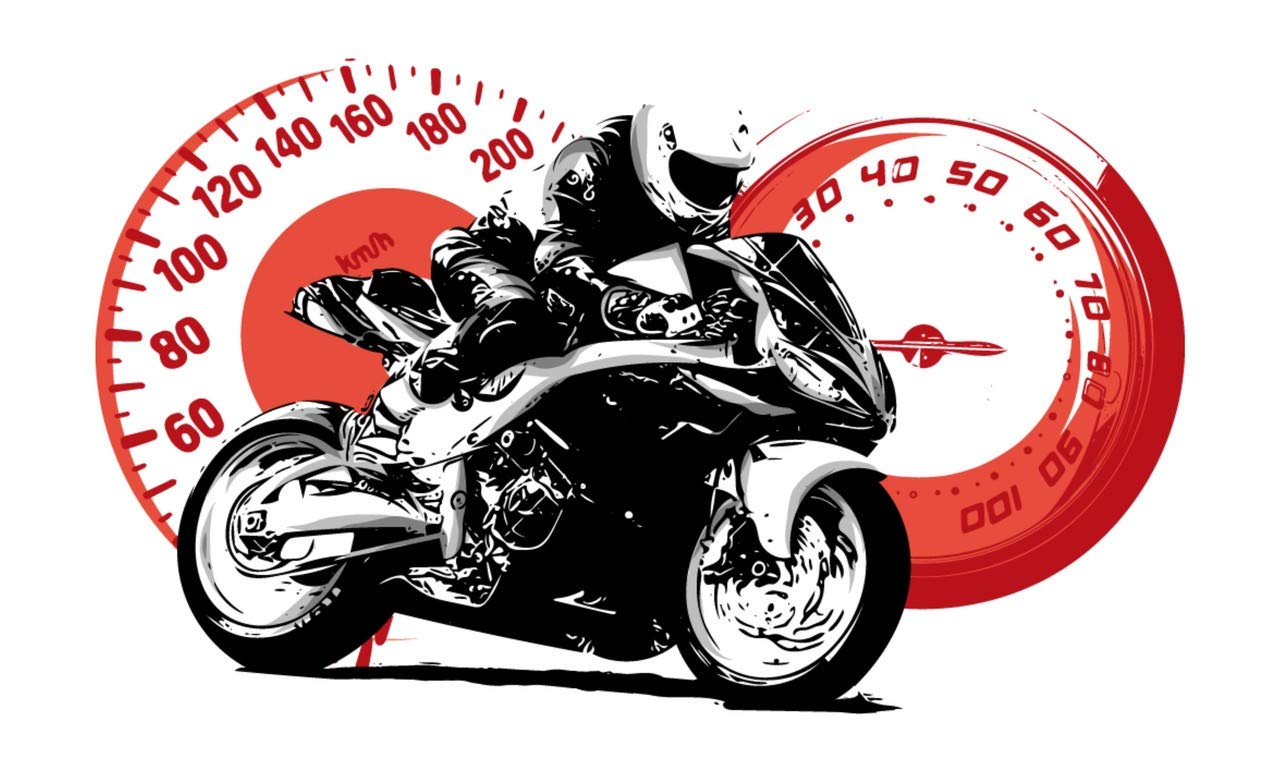 Divine Designs™ PVC Vinyl Self-Adhesive Bike Speedometer Wall Sticker for Living Room, Bedroom, Office Wall Decoration (18 X 30 INCH) Pack 1 (B083Y26WVH) Amazon Price History, Amazon Price Tracker