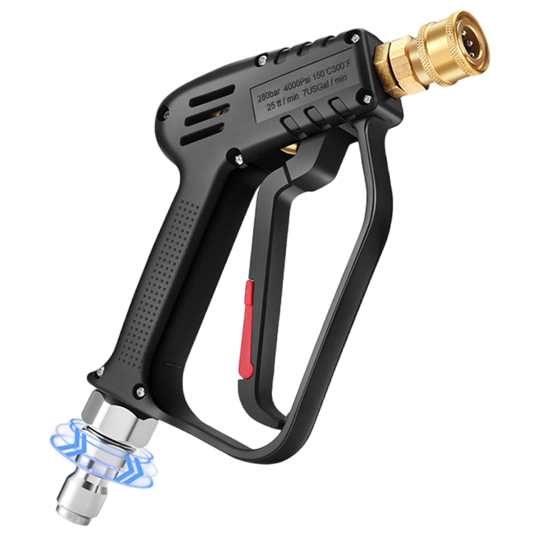Pistolet de lavage électrique étanche à buse réglable pour jet haute pression