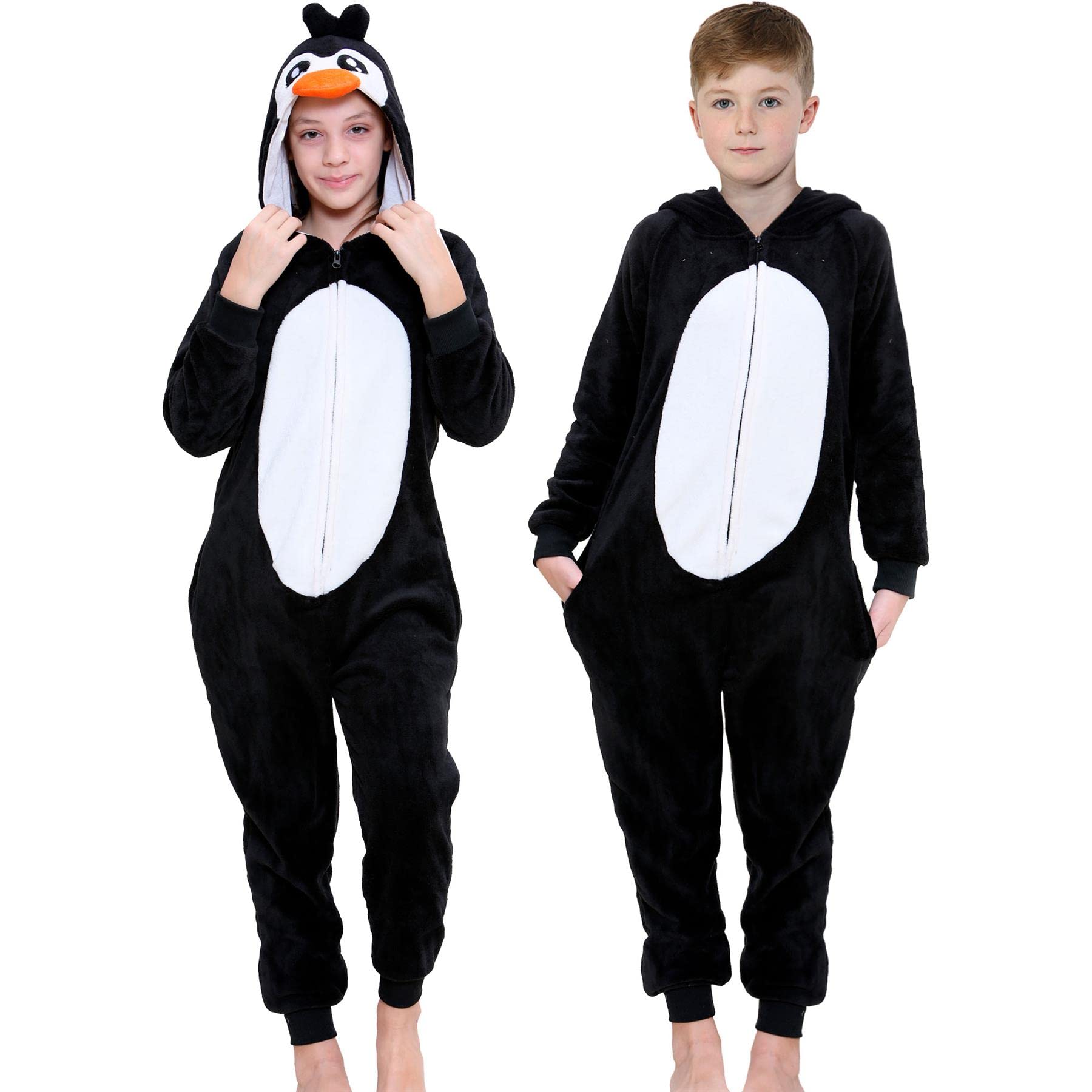 A2z 4 Kids Unisex Kids Penguin Kids Fleece A2z Onesie - E.soft ._7-8