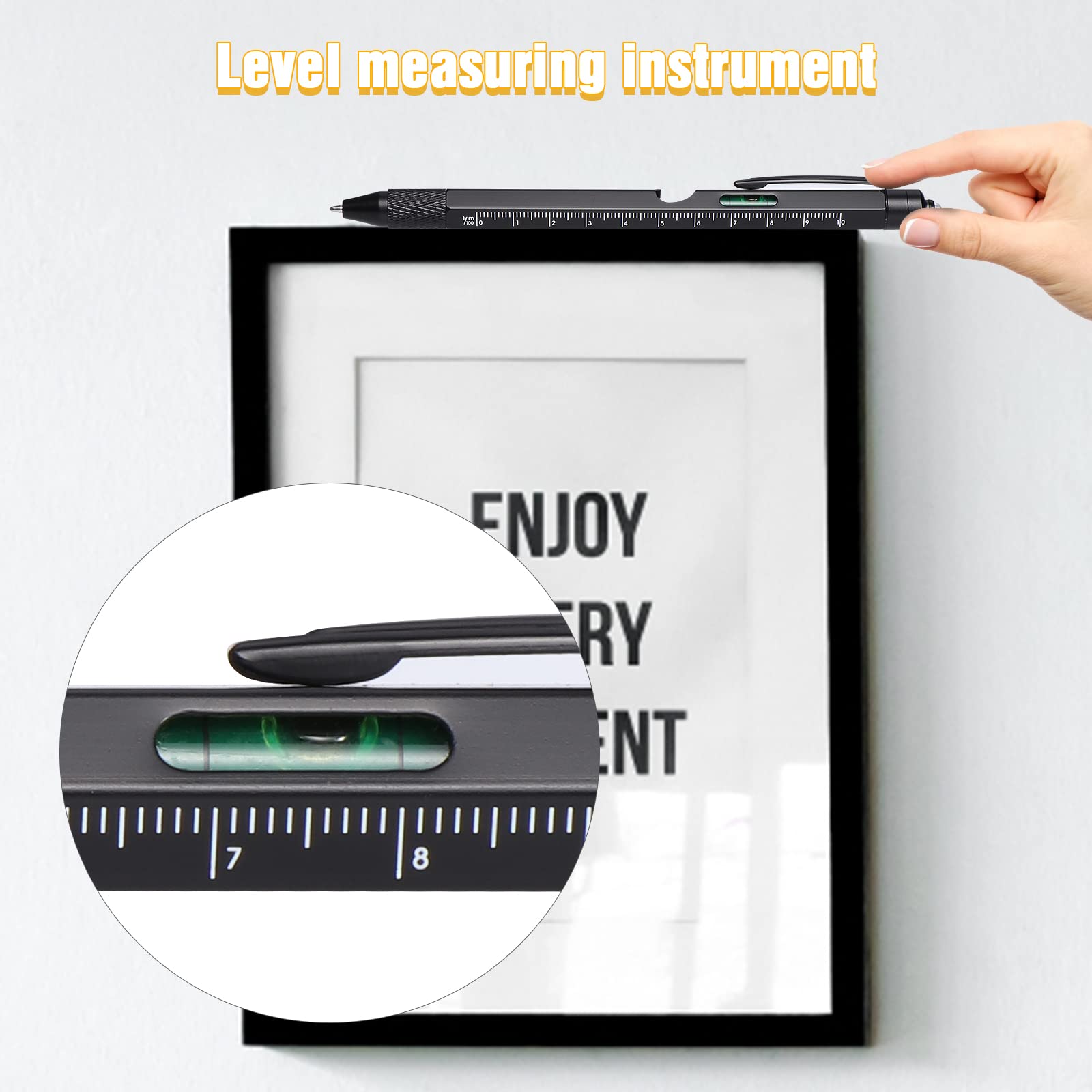 Vinabo 9 in 1 Penna Multifunzione Regalo Uomo Natale Gadget Tecnologici per Lui