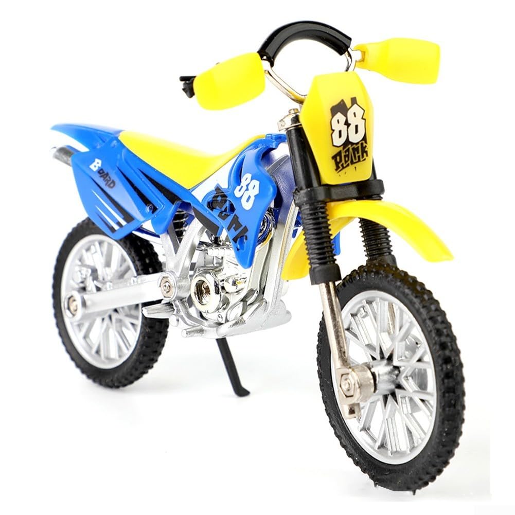 1:36 Scale Motocross Motorcycle Diecast Model Toy with Plastic Build and Sliding Function, Finger Toy Vehicle Decoration
