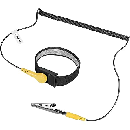 Vastar ESD Anti-Static Wrist Strap Components, Black