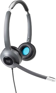 Cisco 522 Binaural Noise Reduction Headset Long Comfort Ergonomic Design Wired Online Meeting/Call Center