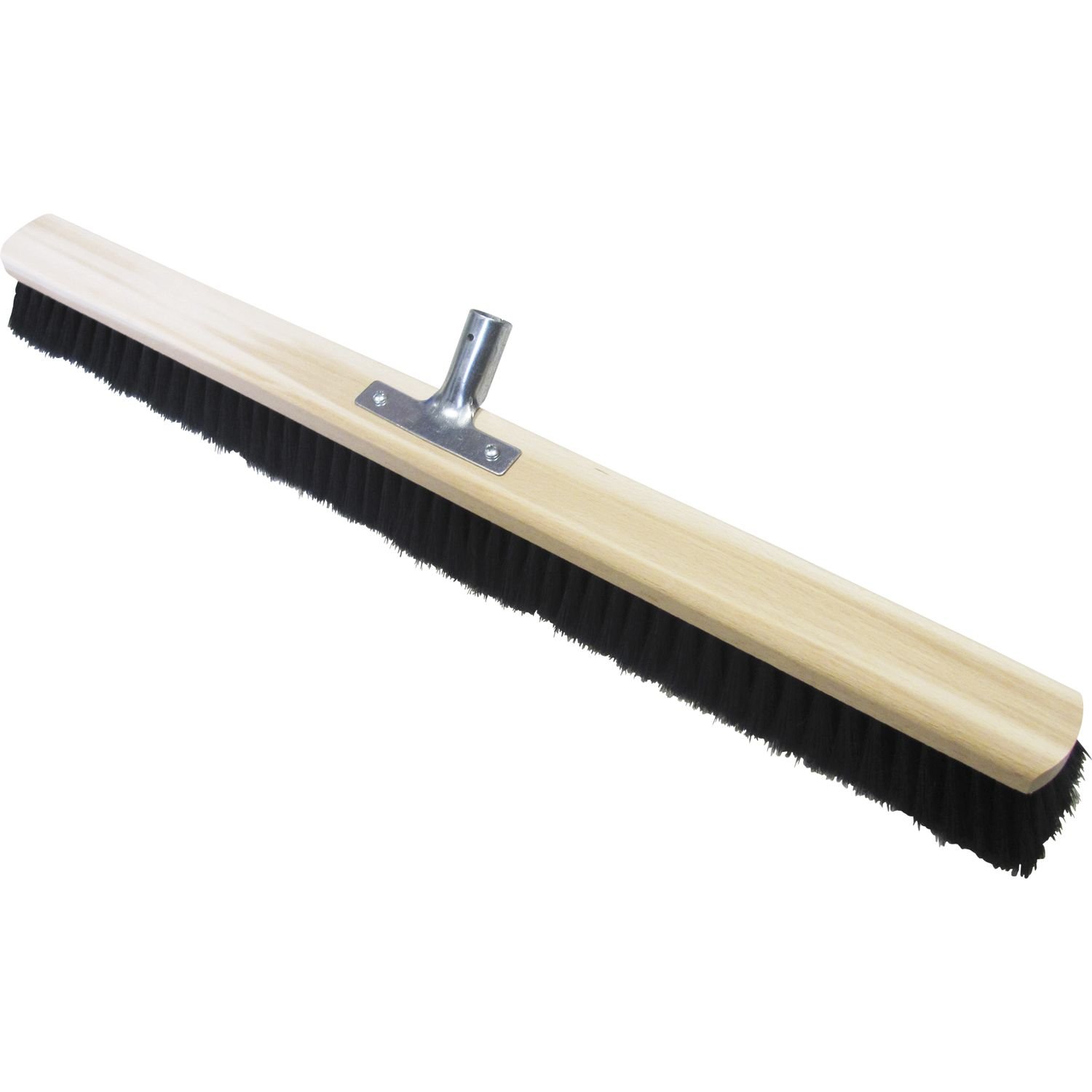 Balai bois mélangeur 100 cm avec support métal pour cheveux et corps