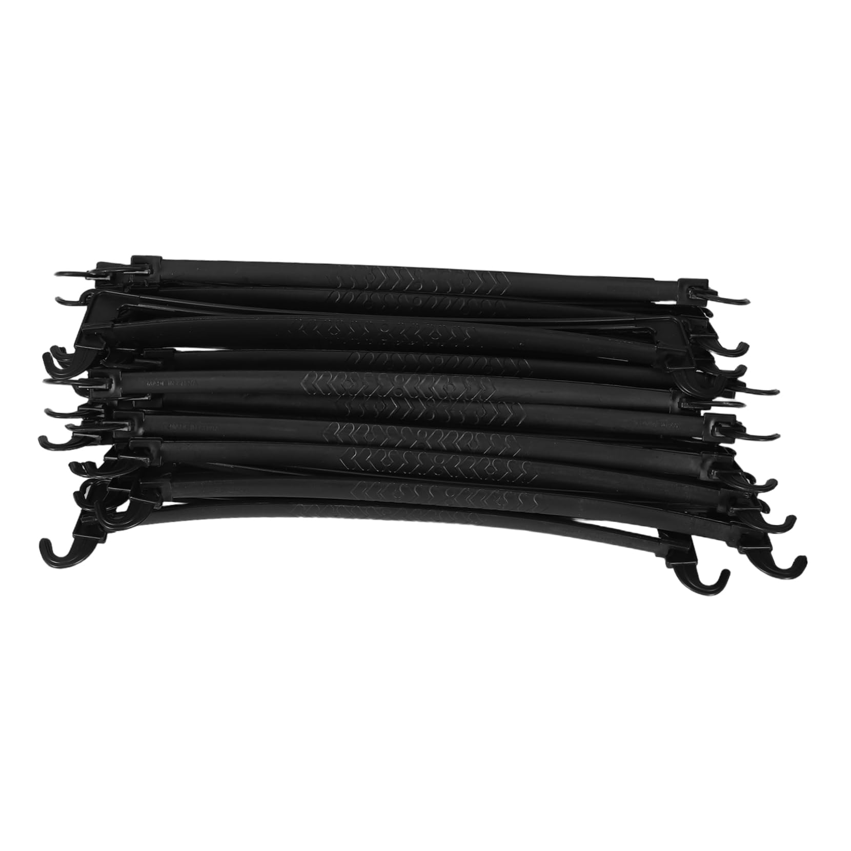 Cabilock 20pcs Non Slip Plastic Hanger Rods for Efficient Closet Organization and Reusable Wardrobe Poles