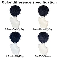 Vista 46 de Anogol peluca color blanco plateado Tokio Ghoul Tokio Guru Kaneki Ken para fiesta de Cosplay