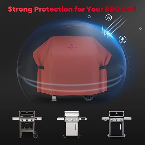 Miniatura 38 de Cubierta de parrilla de gas para barbacoa, 48 pulgadas para Weber Spirit 2, impermeable, resistente a la intemperie, resistente a los rayos UV y a