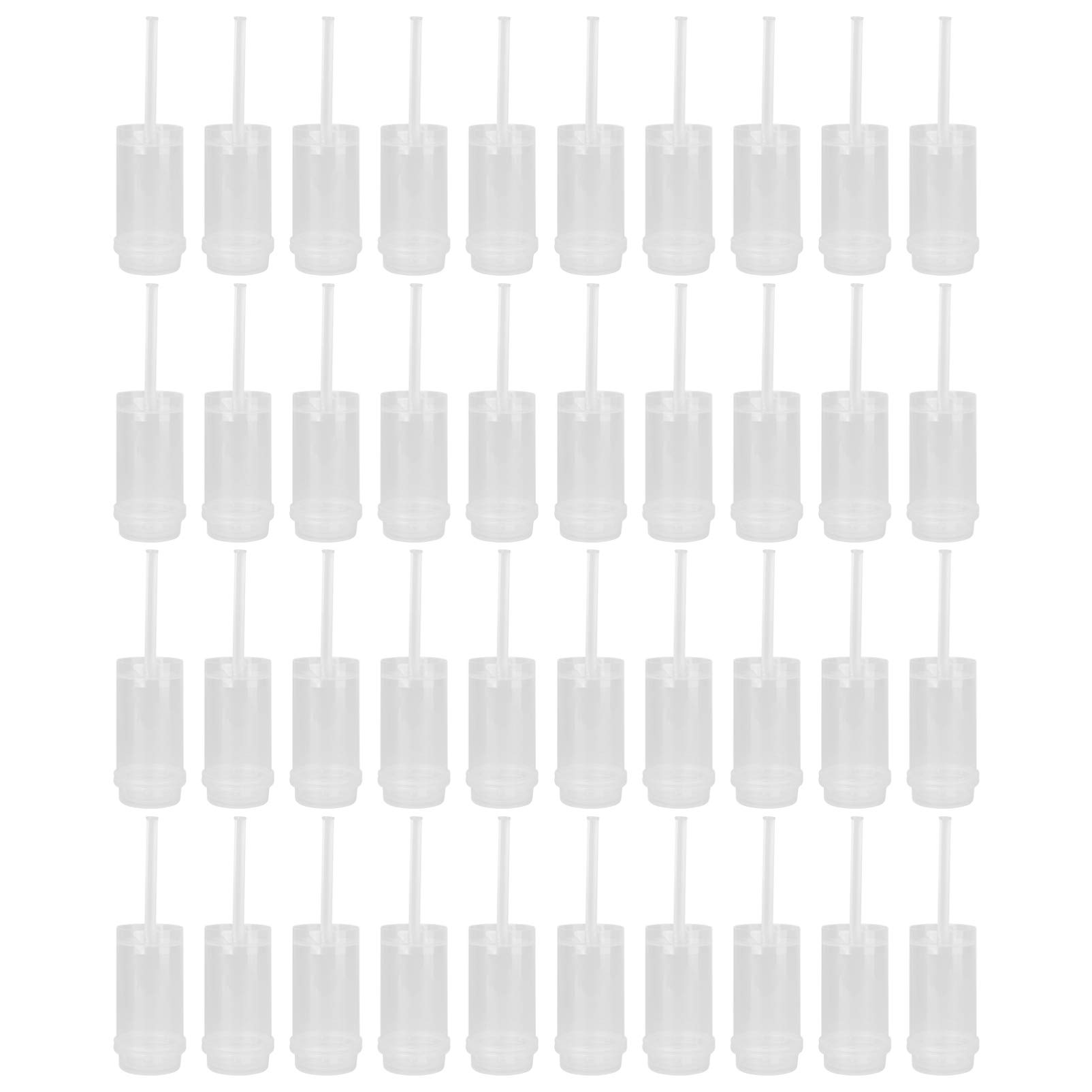 FFAACCA 40pcs Clear Push-Up Cake Pop Shooter Push Pops Containers Plastic Containers with Lids