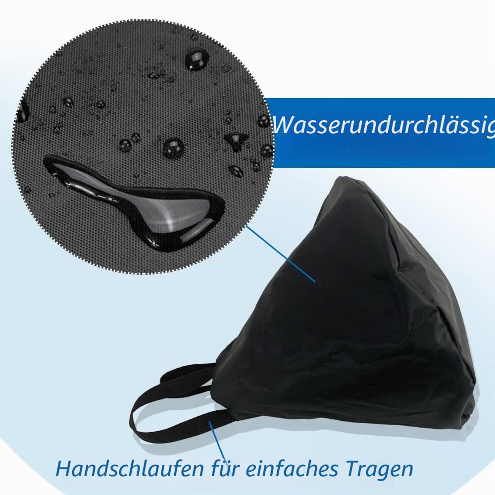Abdeckung für Außenborder und Z-Antrieb Propeller, wasserdicht, strapazierfähig, 420D-Motor-Propeller-Schutztasche, 38,1 cm Außendurchmesser, Passend für Propeller mit 12"-15"OD