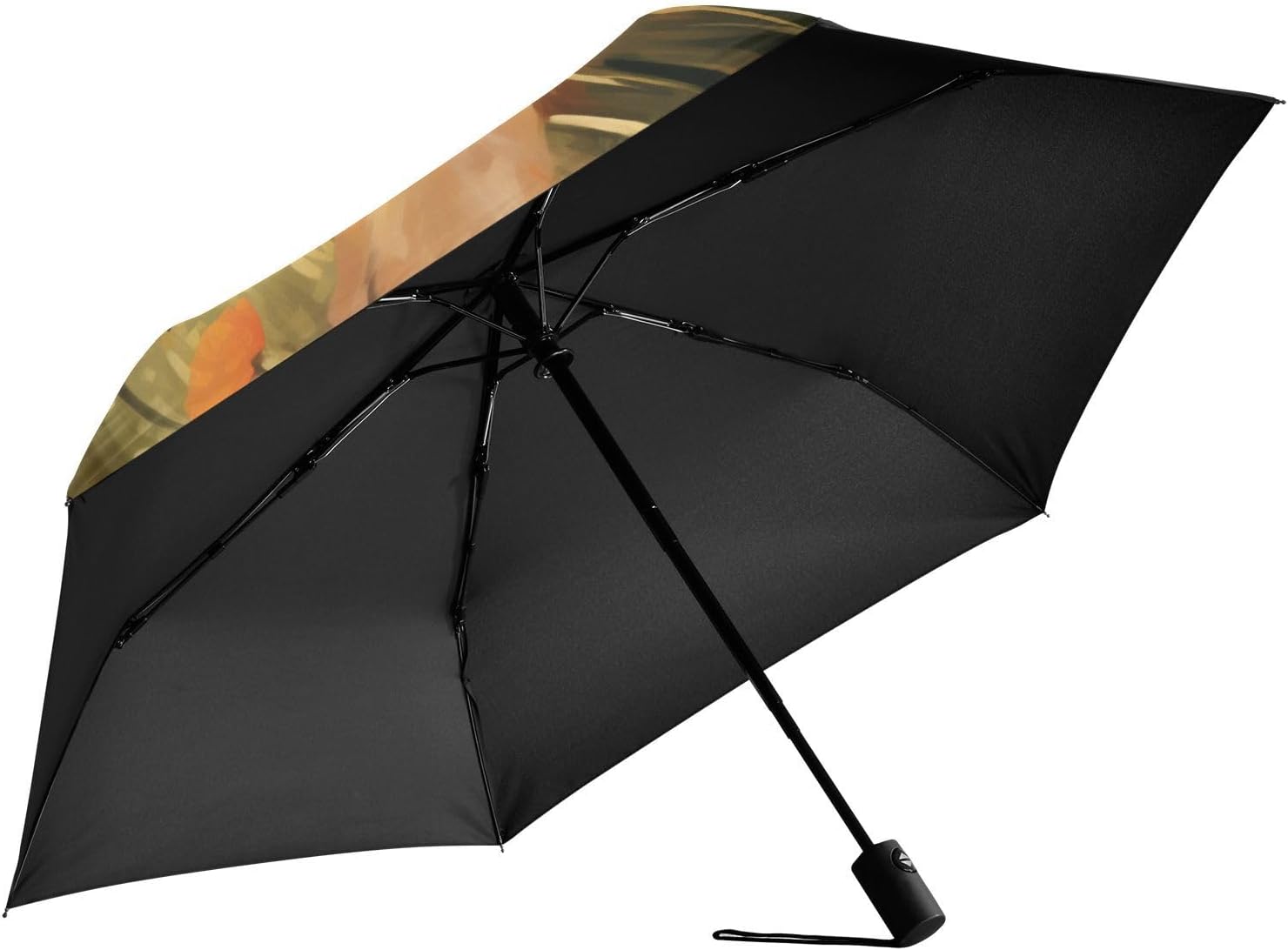 ALAZA Travel Compact Umbrella, Cute Funny Dogs Automatic Open Rain Umbrella for Men and Women