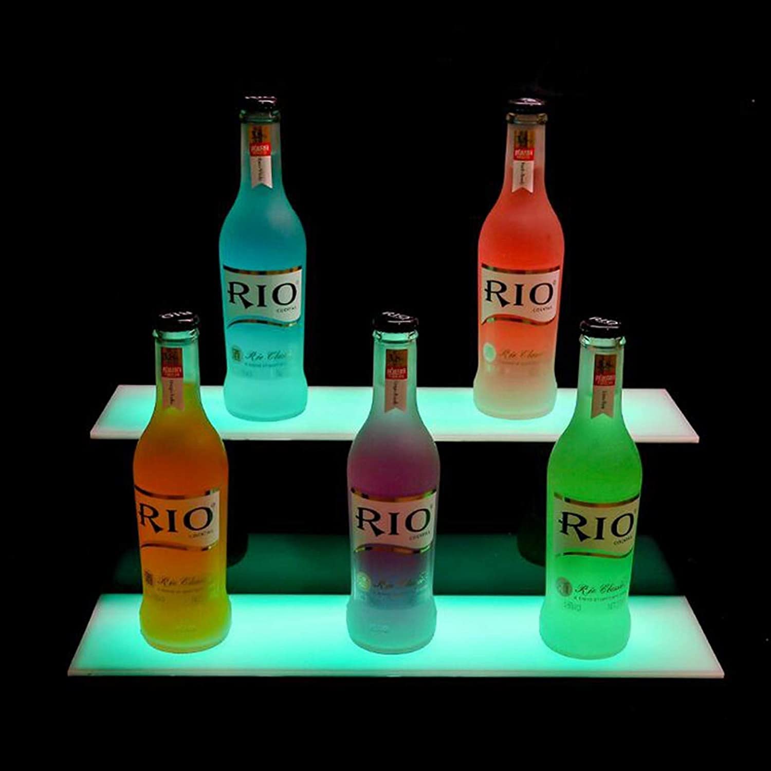 Amazon｜バー酒ボトルディスプレイスタンド照明付きボトルホルダーLED