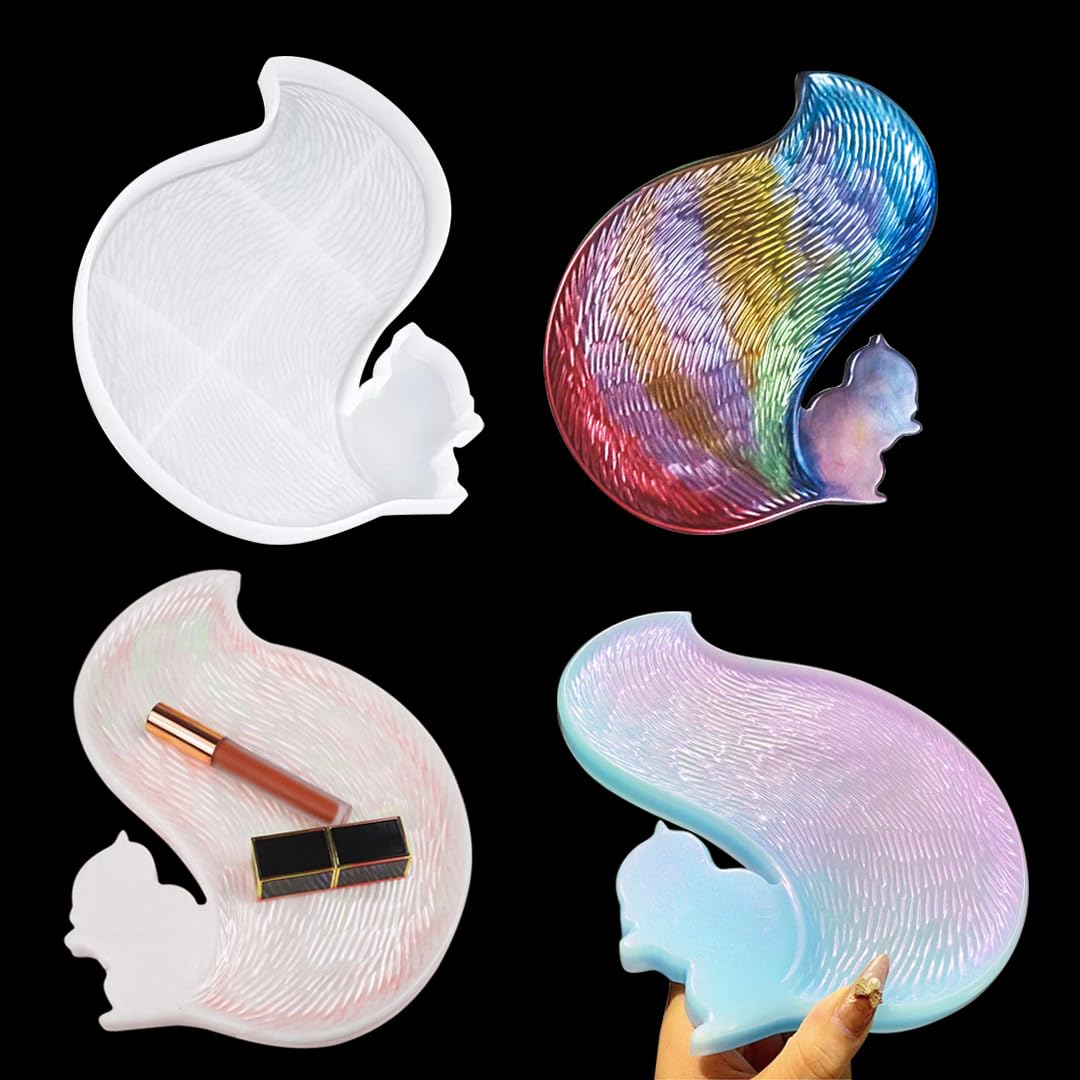 Eichhörnchen Silikonform DIY - Wiederverwendbare Gießform Für Epoxidharz Schlüsselanhänger