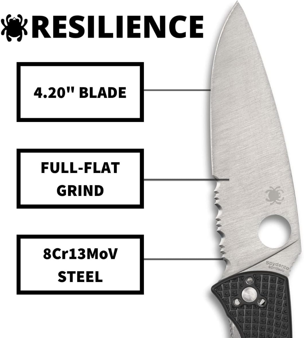 Spyderco C142PSBK Resilience Lightweight