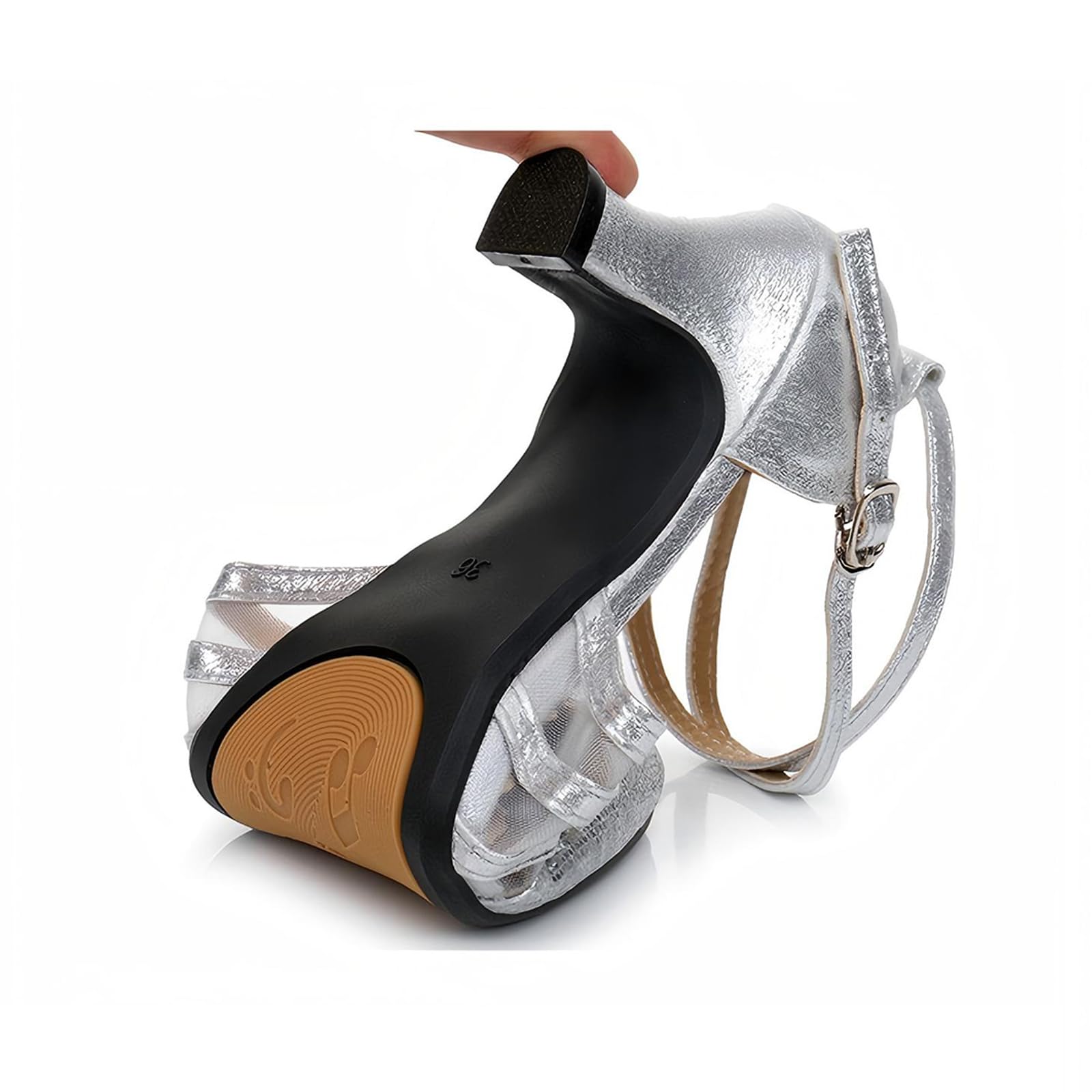 Donna Scarpe da Ballo，Scarpe col Tacco per Feste Matrimoni Latino Moderno e Tango