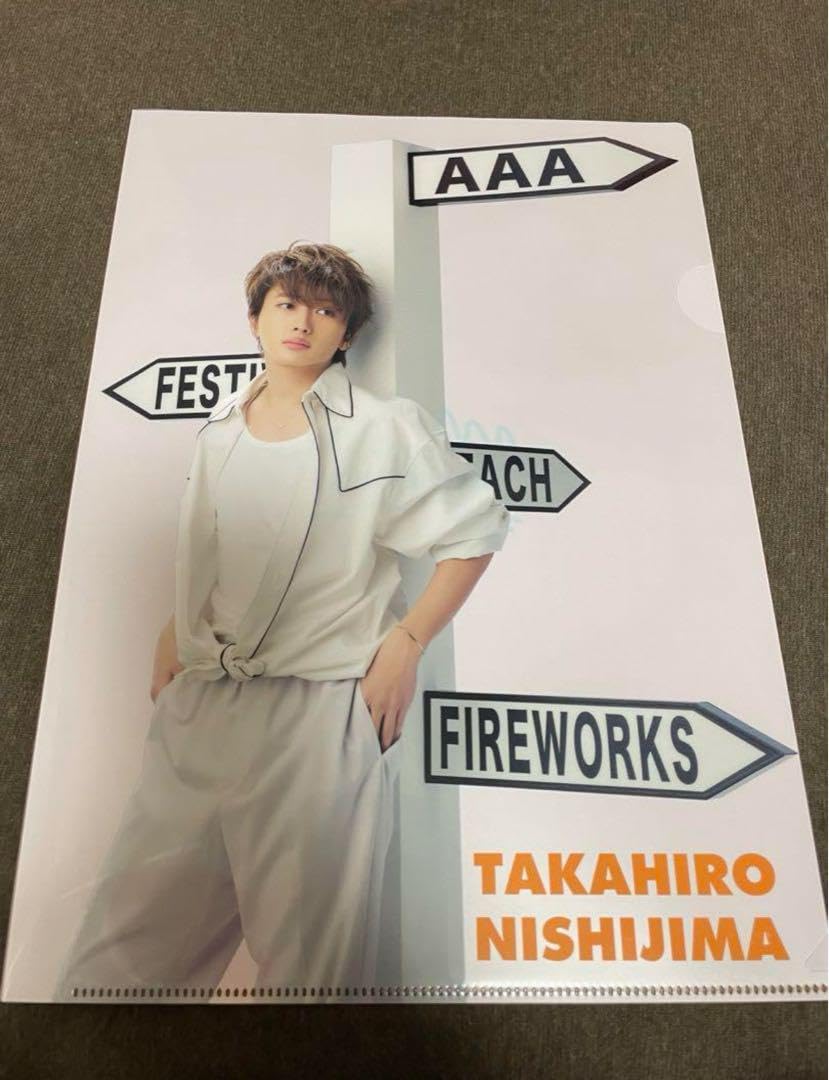 Amazon.co.jp: AAA 西島隆弘 Nissy クリアファイル（ストリートサイン