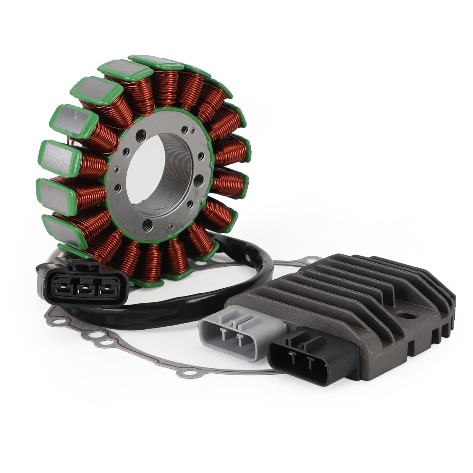 Topteng Magneto Stator+Voltage Rectifier+Gasket adatto per Yamaha YZF R1 R1S YZF-R1 2002 2003