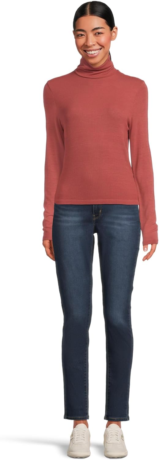 Michael Stars Womens Tara Crop Turtleneck - Image 5