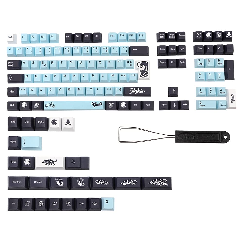 PBT France Keycaps Cherry Profile pour MX Switch Clavier Mécanique