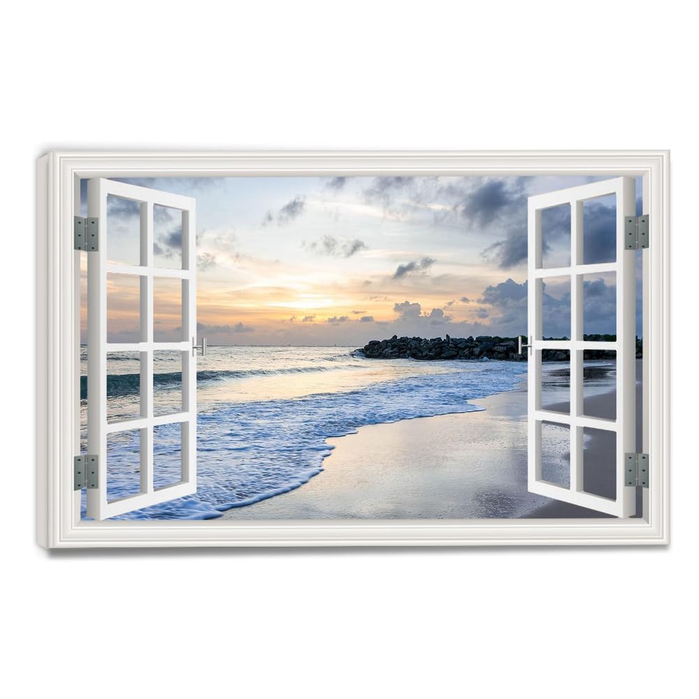 Toile décorative paysage nature VHdfgTY trompe-l'œil - 8