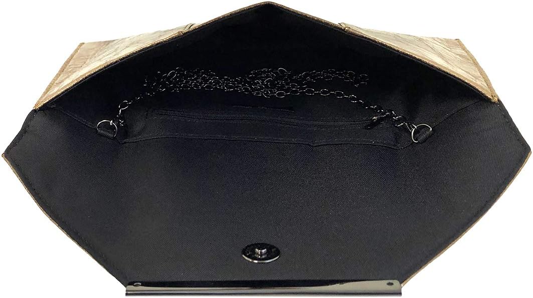 JNB Women's Metallic Material Clutch Purse - Image 6