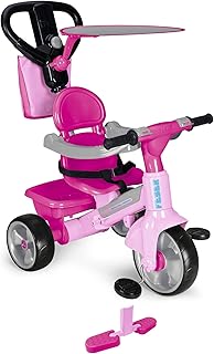 FEBER - Trike Baby Plus Music Triciclo, Color Rosa (Famosa 800009614)