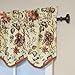 Waverly Felicite Floral Pattern with Grimp Trim Window Valance Curtains, 50